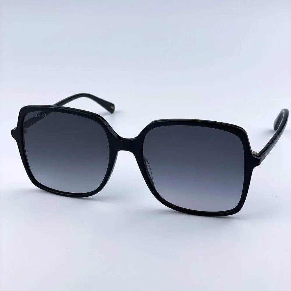 NEW GUCCI GG0544S 001 Black Grey Gradient Square Women Sunglasses